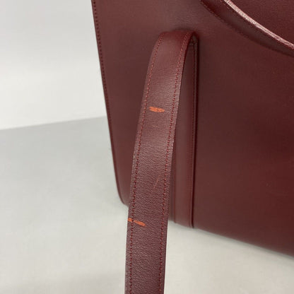 Cartier Tote Cabochon Leather Bordeaux Silver — view 6