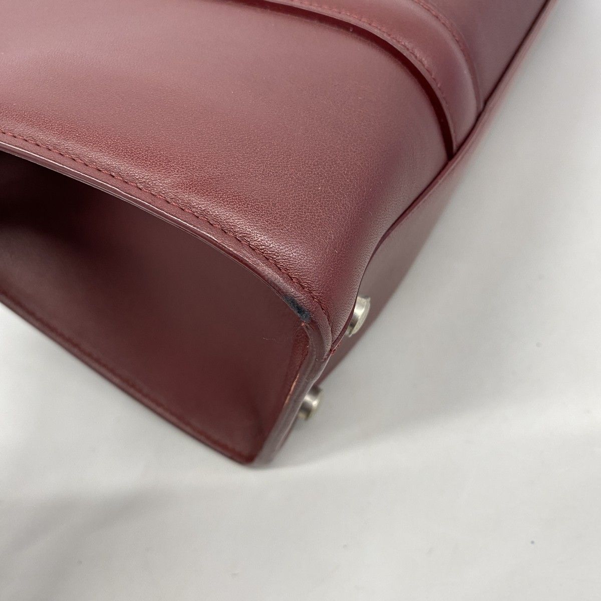 Cartier Tote Cabochon Leather Bordeaux Silver — view 8