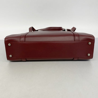 Cartier Tote Cabochon Leather Bordeaux Silver — view 3