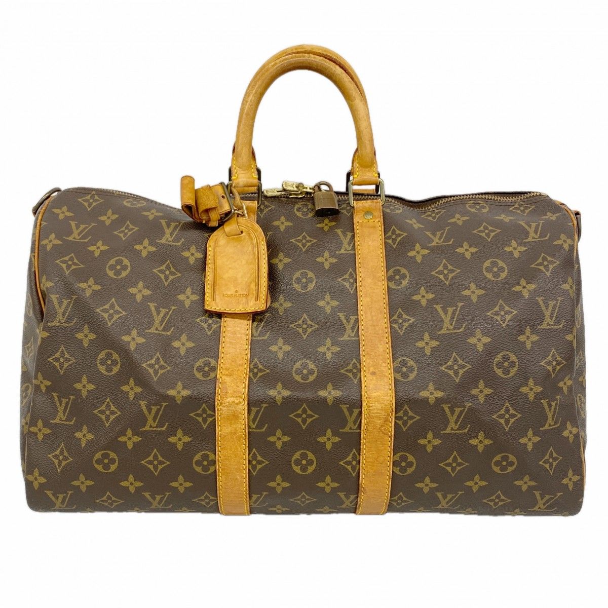 Louis Vuitton Boston Bag Monogram Keepall Bandouliere 45 Brown