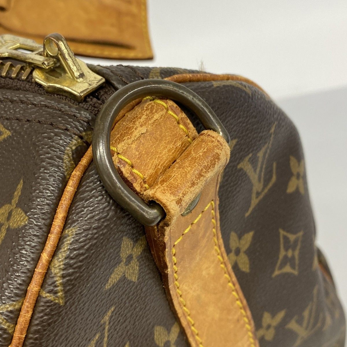 Louis Vuitton Boston Bag Monogram Keepall Bandouliere 45 Brown — view 7