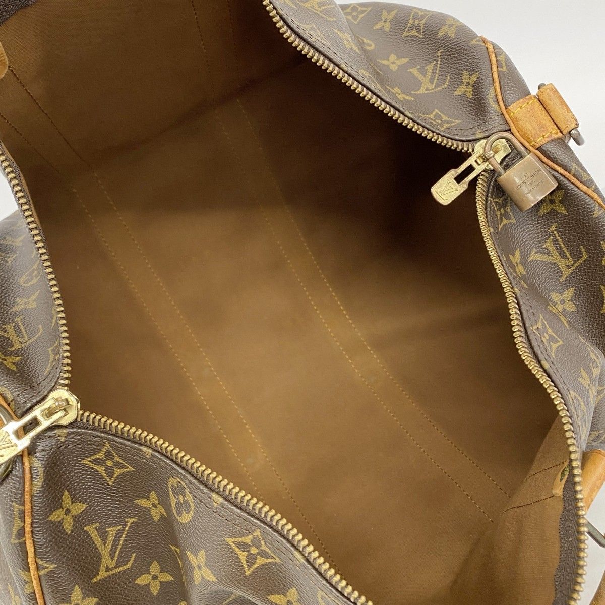 Louis Vuitton Boston Bag Monogram Keepall Bandouliere 45 Brown — view 4