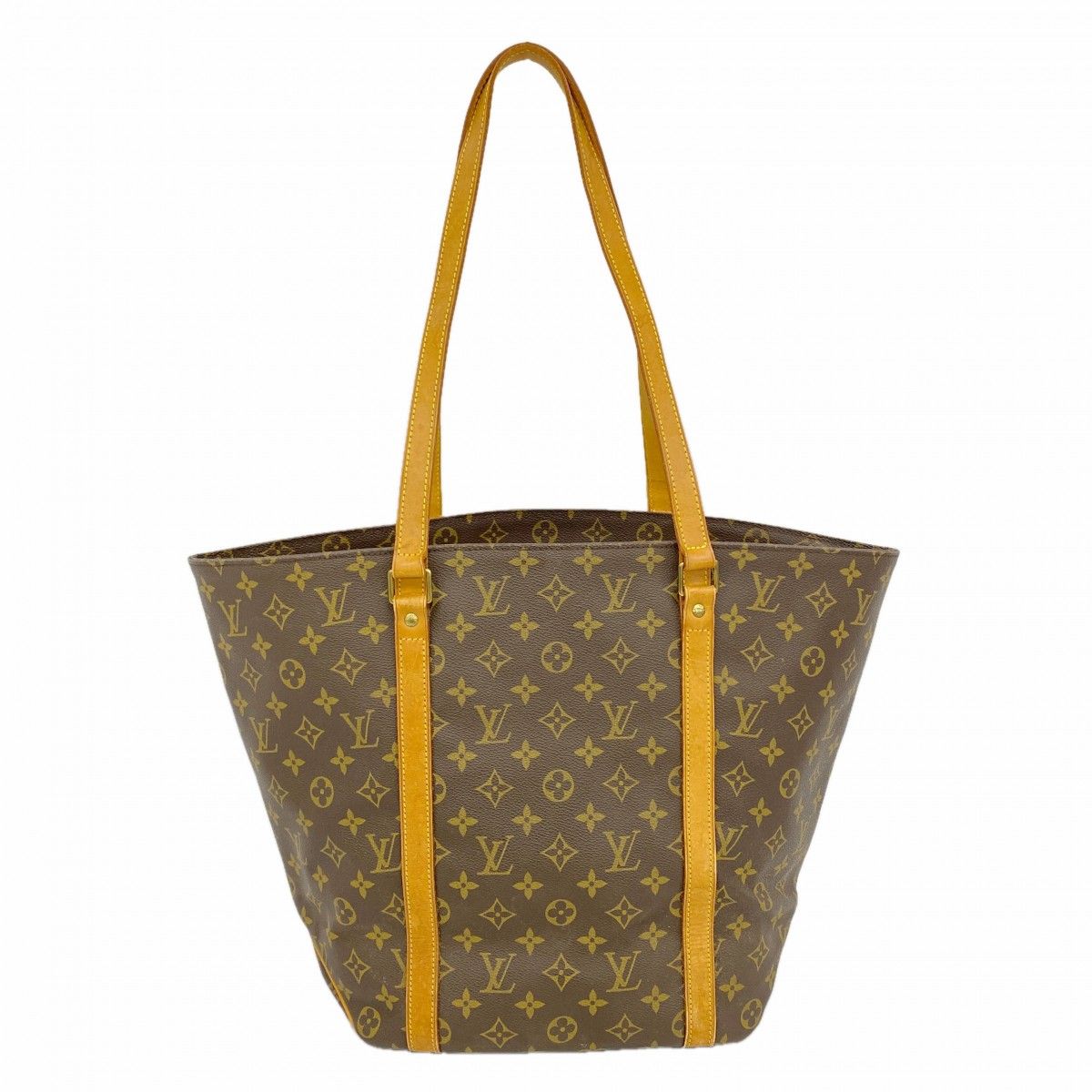 Louis Vuitton Shoulder Bag Monogram Sac Shopping Brown