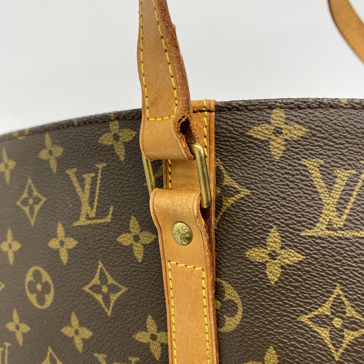 Louis Vuitton Shoulder Bag Monogram Sac Shopping Brown — view 6