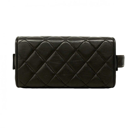 Chanel Handbag Quilted Lambskin Black Silver — view 3