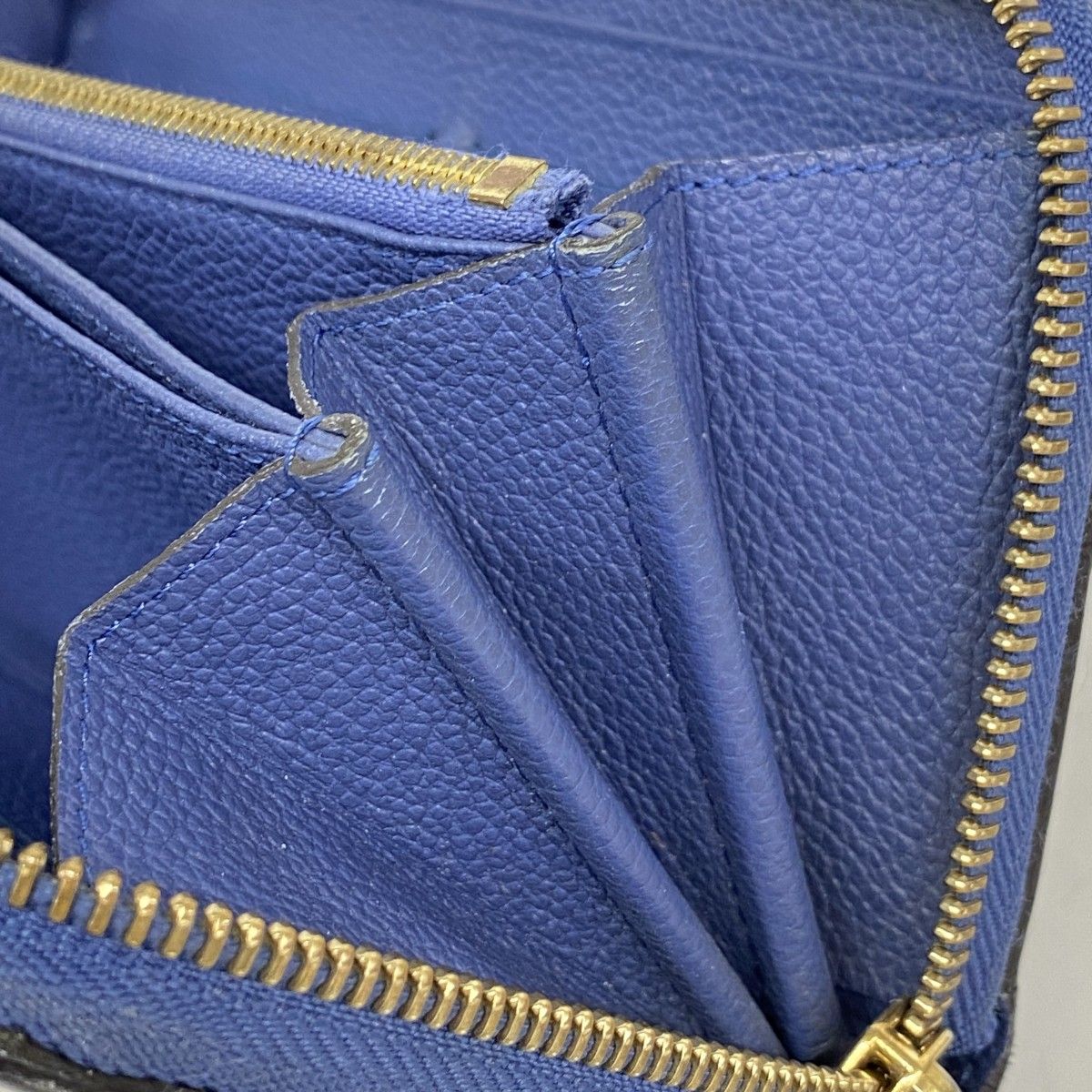 Louis Vuitton Wallet Monogram Empreinte Zippy Denim Ankle — view 8