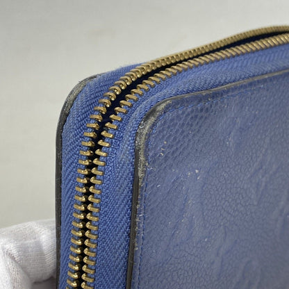 Louis Vuitton Wallet Monogram Empreinte Zippy Denim Ankle — view 6