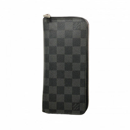 Louis Vuitton Wallet Damier Graphite Zippy Vertical Black Gray