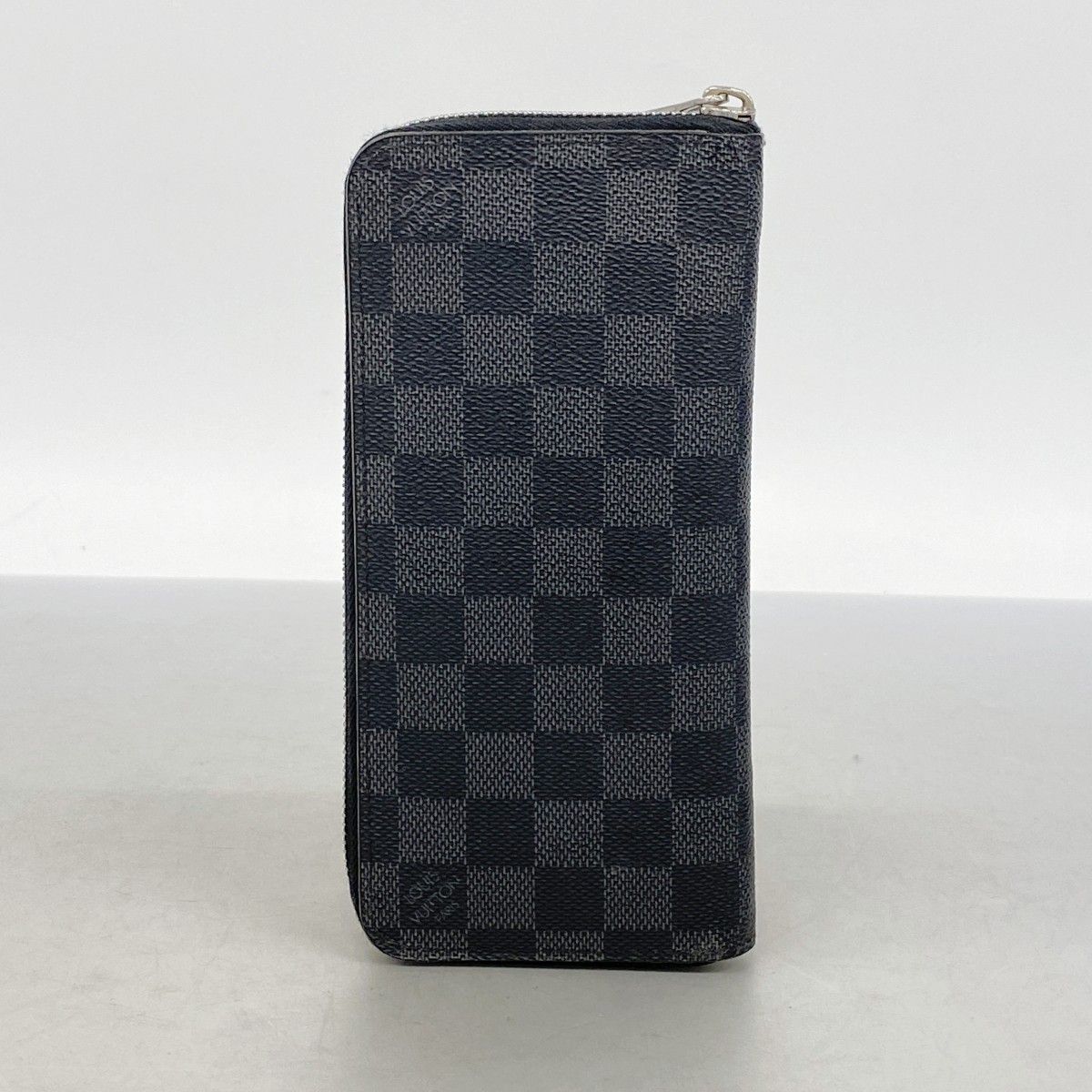 Louis Vuitton Wallet Damier Graphite Zippy Vertical Black Gray — view 7