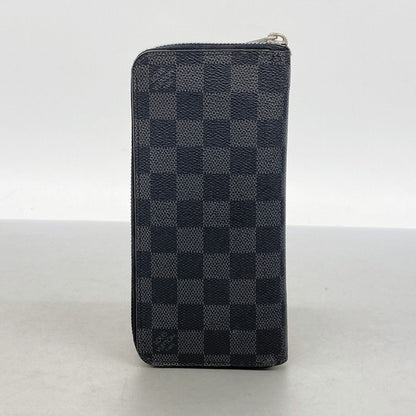 Louis Vuitton Wallet Damier Graphite Zippy Vertical Black Gray — view 7