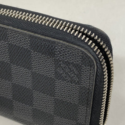 Louis Vuitton Wallet Damier Graphite Zippy Vertical Black Gray — view 6