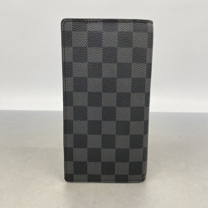 Louis Vuitton Wallet Damier Graphite Portefeuille Brazza Black Gray — view 7