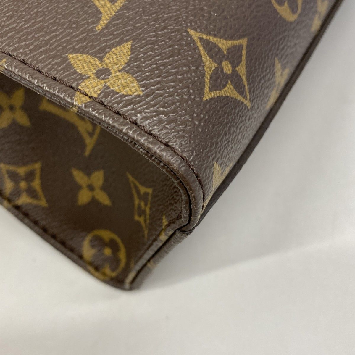 Louis Vuitton Handbag Monogram Sac Plat PM Brown 2-Way Bag — view 9