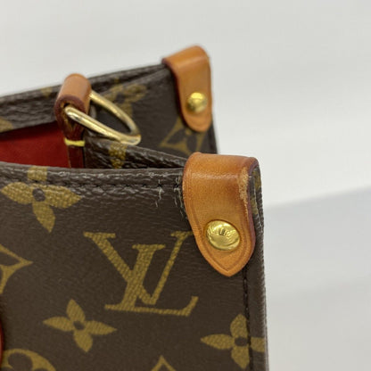Louis Vuitton Handbag Monogram Sac Plat PM Brown 2-Way Bag — view 6