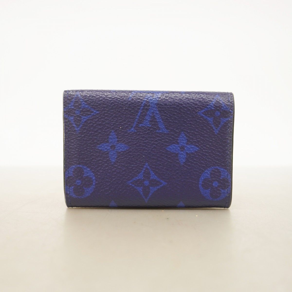 Louis Vuitton Trifold Wallet Taigarama Discovery Compact Blue — view 7