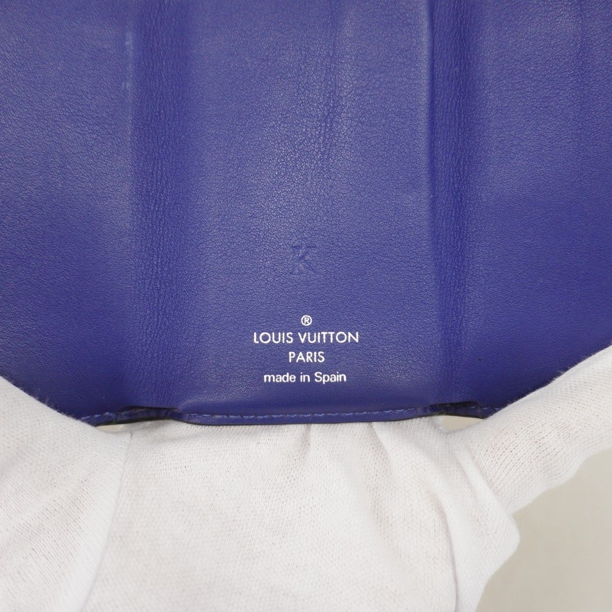 Louis Vuitton Trifold Wallet Taigarama Discovery Compact Blue — view 4
