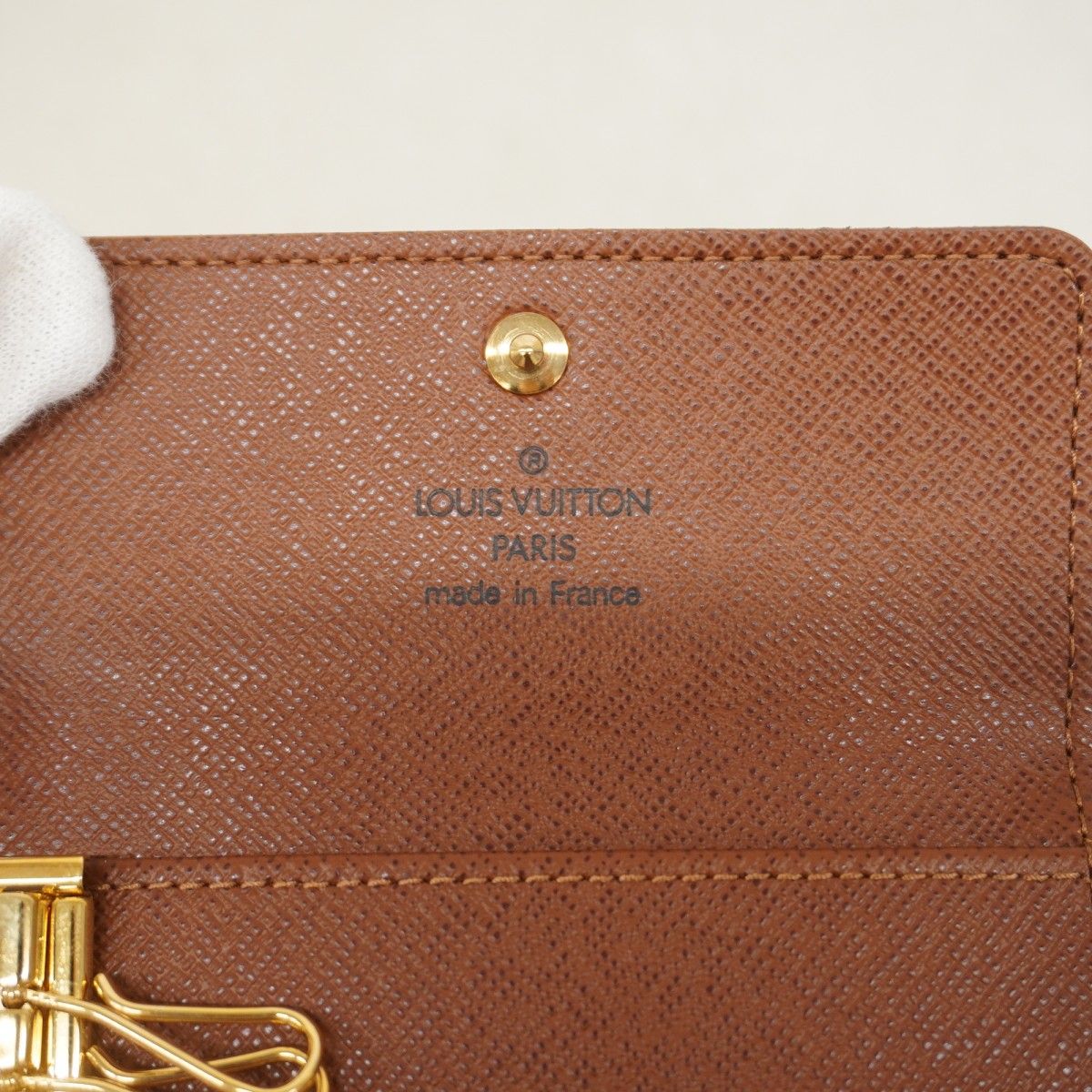 Louis Vuitton Key Case Monogram Multicles 4 Brown Key Holder — view 4