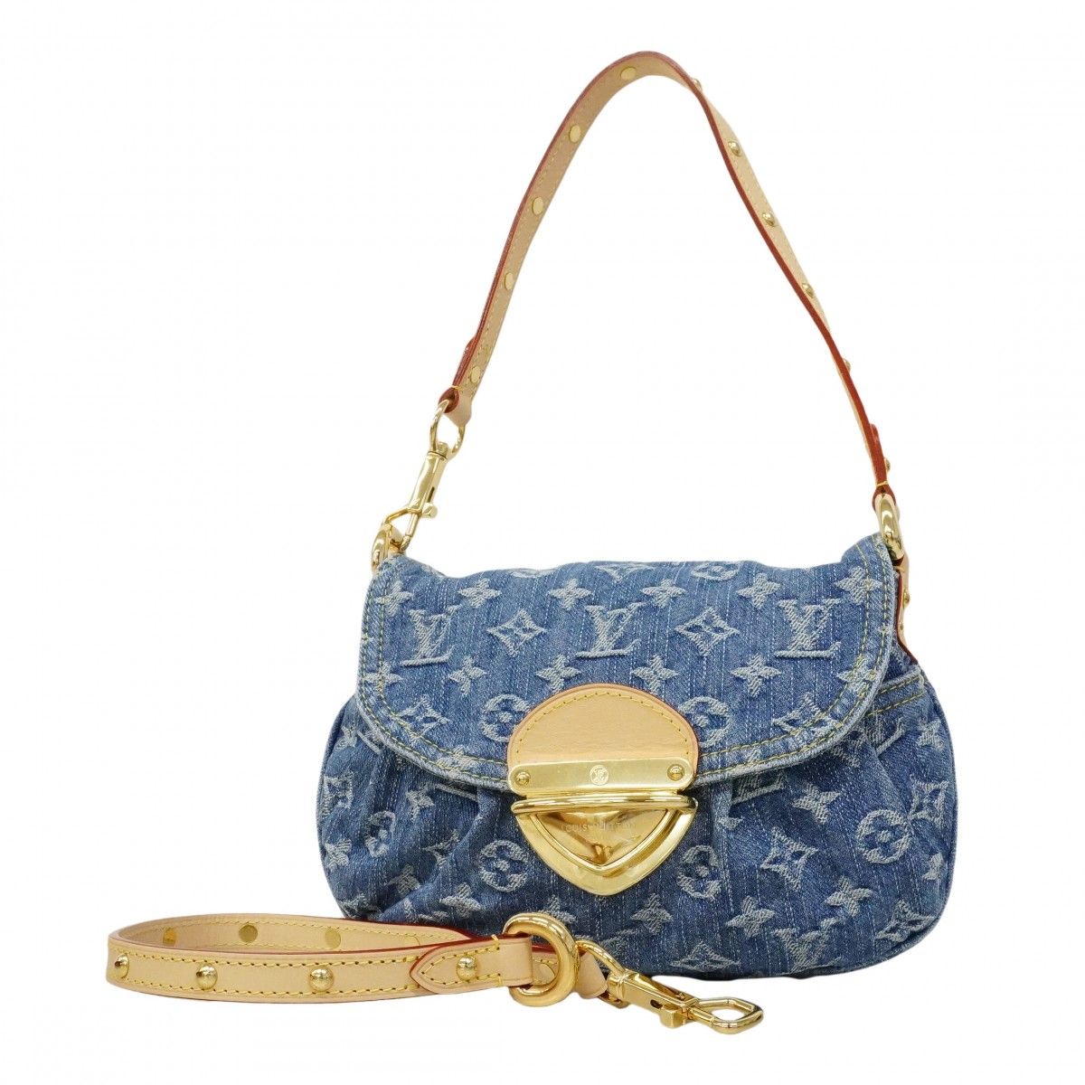 Louis Vuitton Handbag Monogram Denim Sunset Blue 2-Way Bag