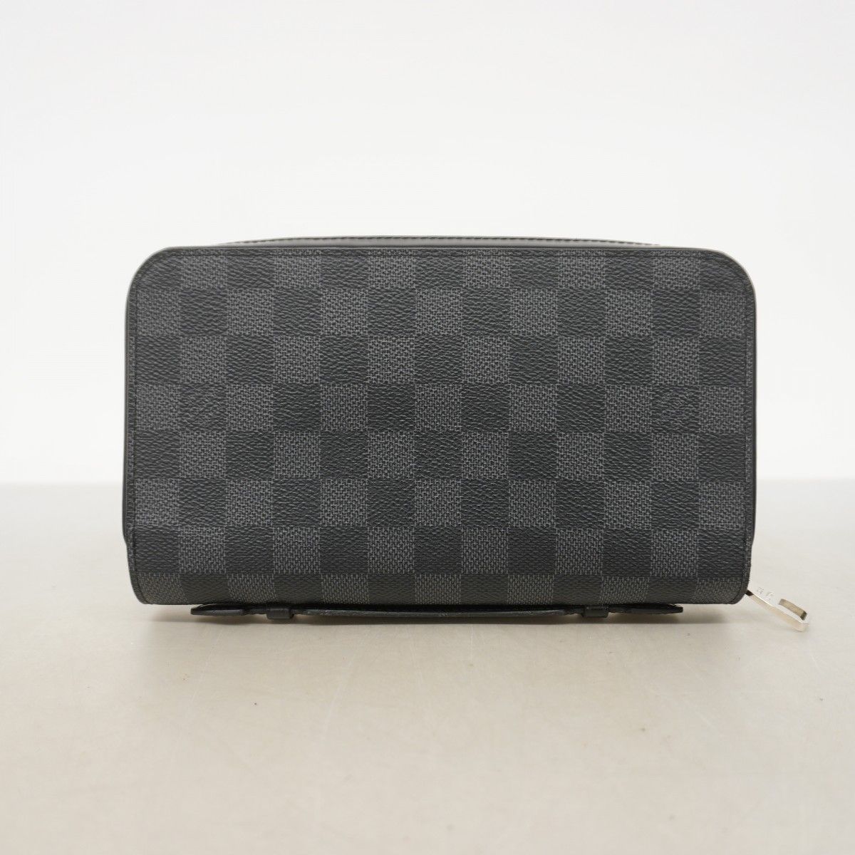 Louis Vuitton Wallet Damier Graphite Zippy XL Black Gray — view 8