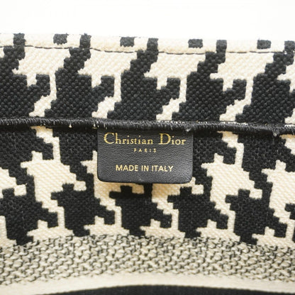 Dior Tote Book Canvas White Black Cles Diss — view 5