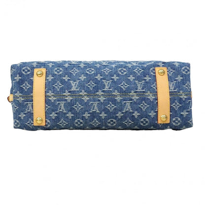 Louis Vuitton Shoulder Bag Monogram Denim Carryall NM MM Blue — view 3