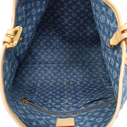 Louis Vuitton Shoulder Bag Monogram Denim Carryall NM MM Blue — view 4