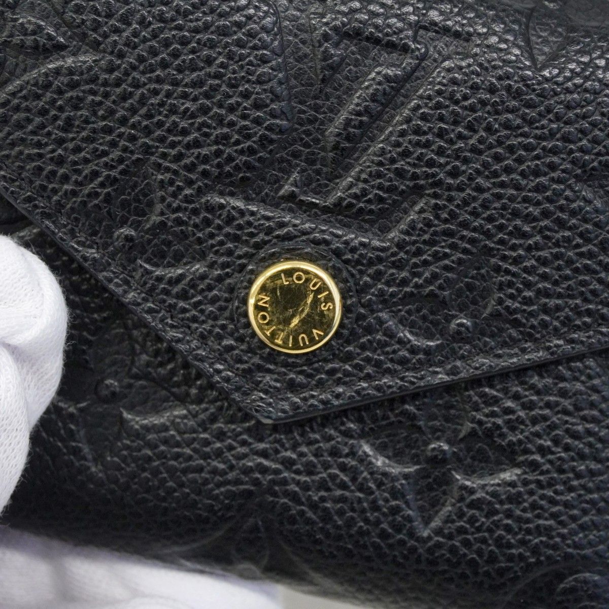Louis Vuitton Trifold Wallet Monogram Empreinte Portefeuille Zoe Noir — view 8