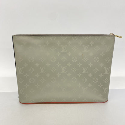 Louis Vuitton Clutch Monogram Titanium Pochette Cosmos Gray — view 9