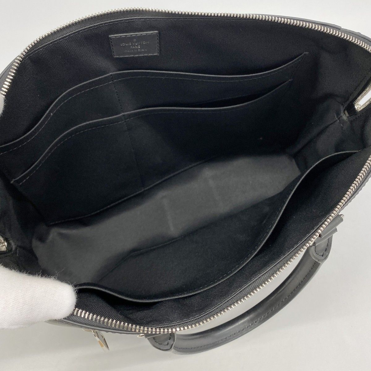 Louis Vuitton Business Bag Damier Graphite Pdj Porte Documents Ju NM Black — view 4
