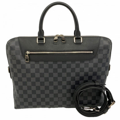 Louis Vuitton Business Bag Damier Graphite Pdj Porte Documents Ju NM Black