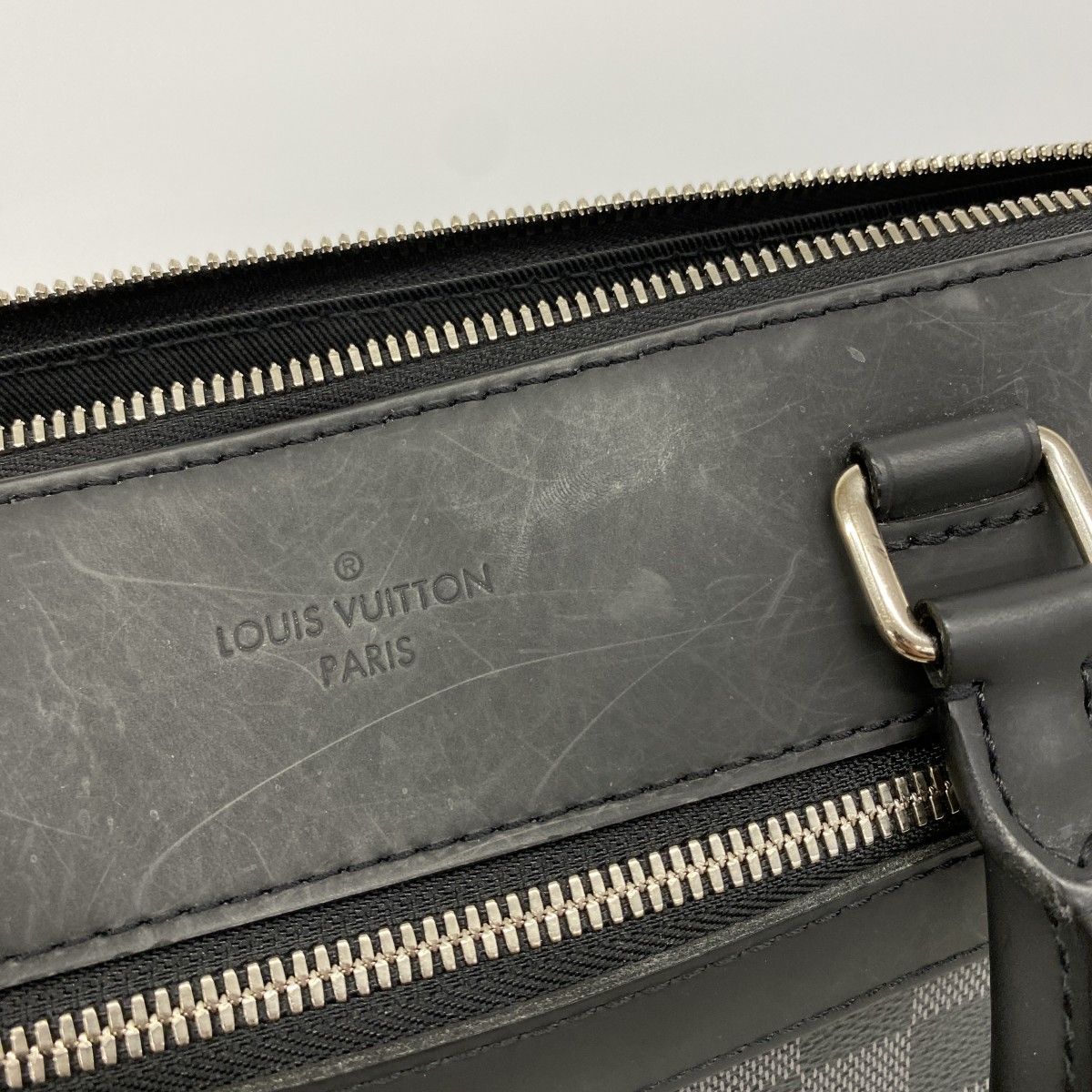 Louis Vuitton Business Bag Damier Graphite Pdj Porte Documents Ju NM Black — view 6