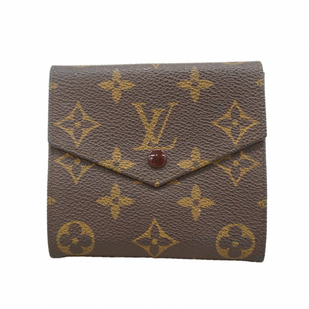 Louis Vuitton Trifold Wallet Monogram Porte-Monnaie Billets Cult Cles Brown