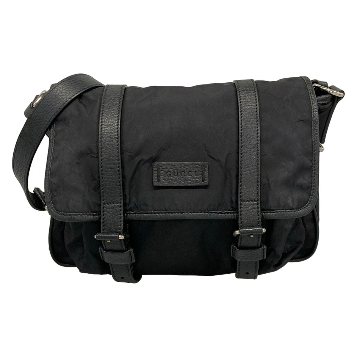 Gucci Shoulder Bag Black Leather