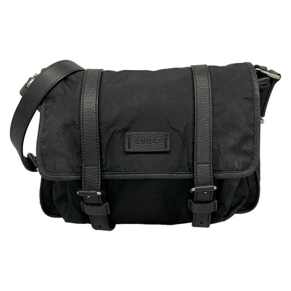 Gucci Shoulder Bag Black Leather