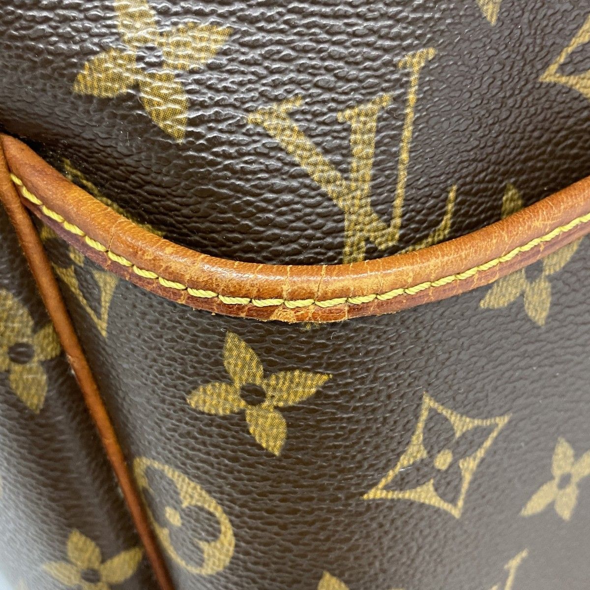 Louis Vuitton Handbag Monogram Deauville Brown — view 7
