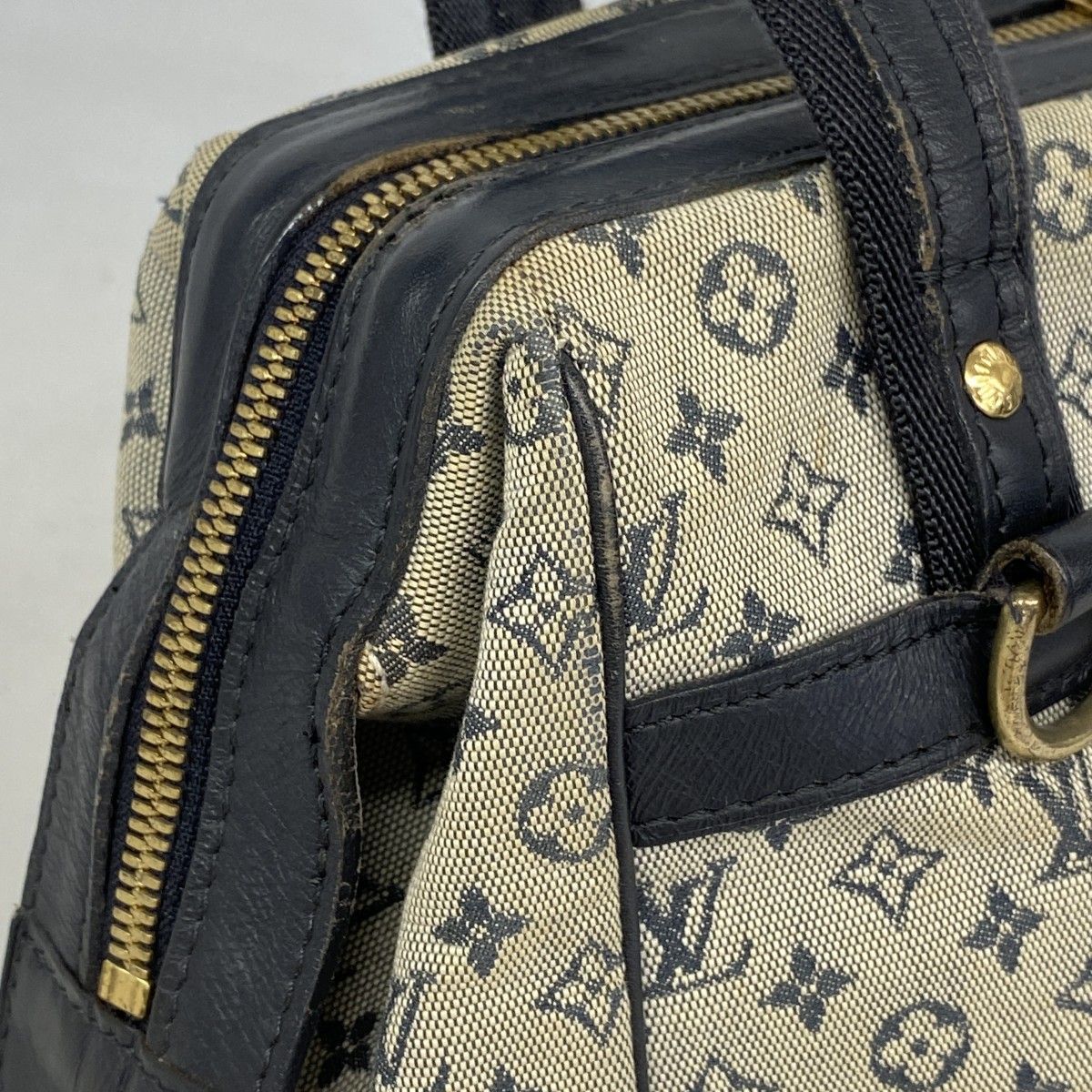 Louis Vuitton Handbag Monogram Mini Josephine PM Blue — view 7