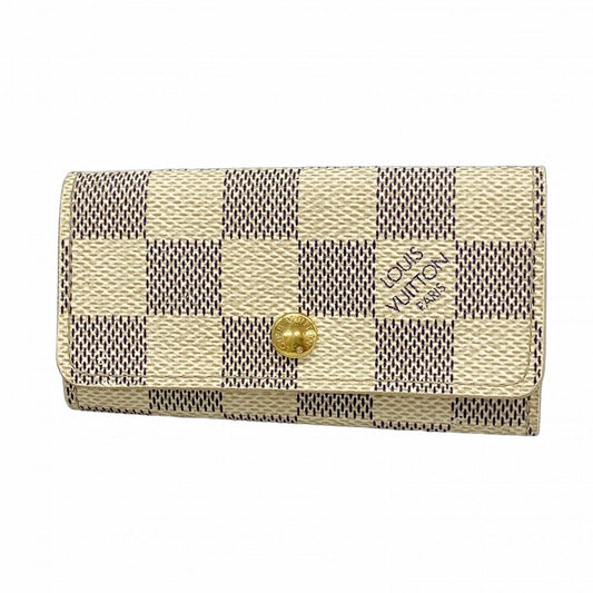 Louis Vuitton Key Case Damier Azur Multicles 4 White Key Holder