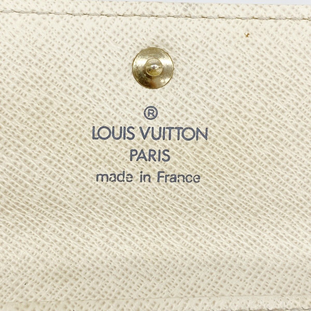 Louis Vuitton Key Case Damier Azur Multicles 4 White Key Holder — view 4