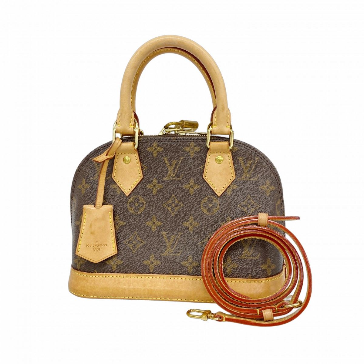 Louis Vuitton Handbag Monogram Alma BB Brown 2-Way Bag