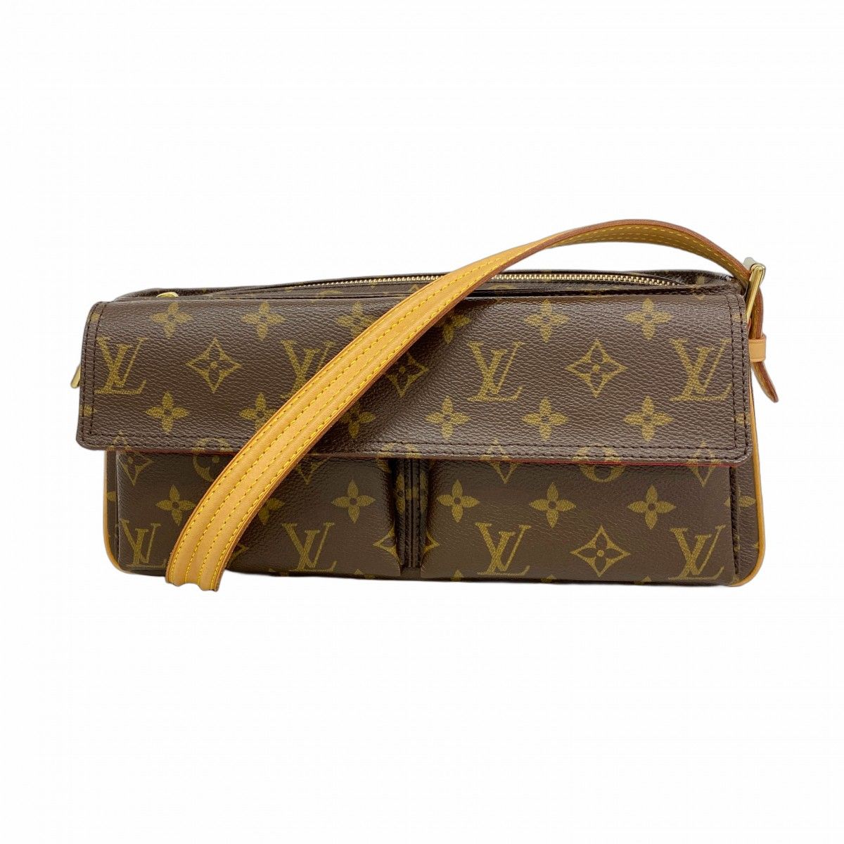 Louis Vuitton Shoulder Bag Monogram Viva Cite MM Brown