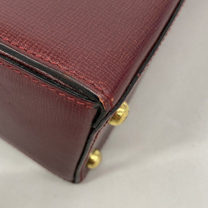 Cartier Handbag Must Leather Bordeaux Gold — view 6