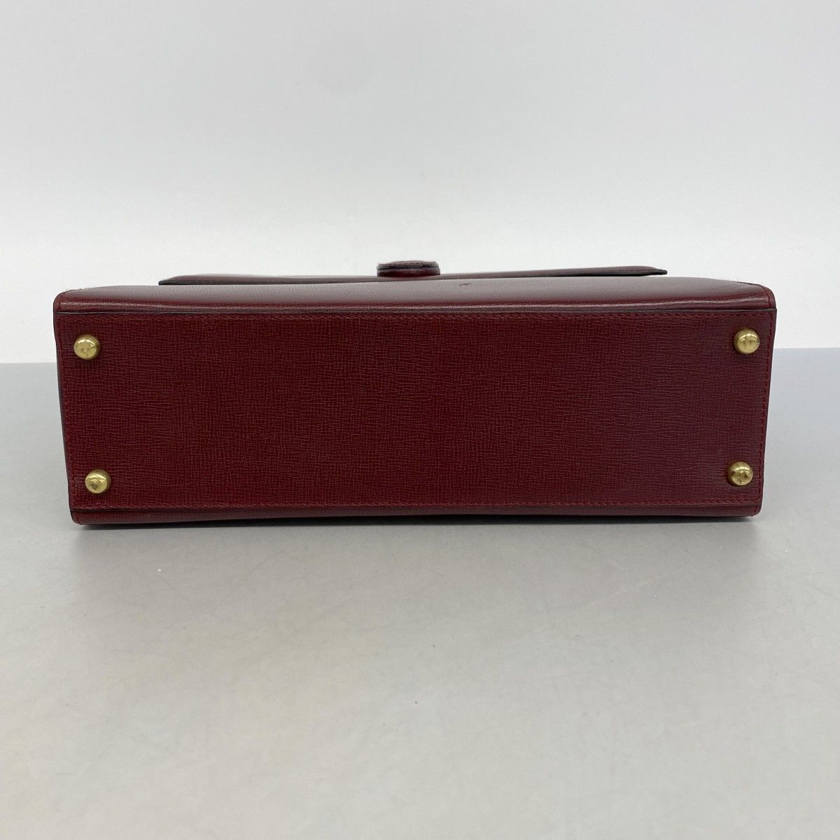 Cartier Handbag Must Leather Bordeaux Gold — view 3