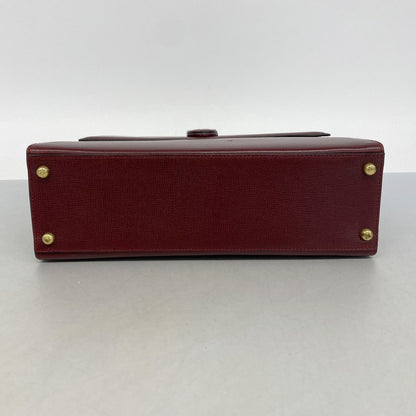 Cartier Handbag Must Leather Bordeaux Gold — view 3