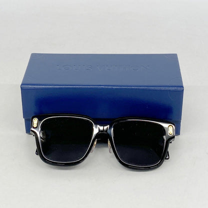 Louis Vuitton Sunglasses LV Confidence Square Black Cles Diamonds Eyewear — view 7