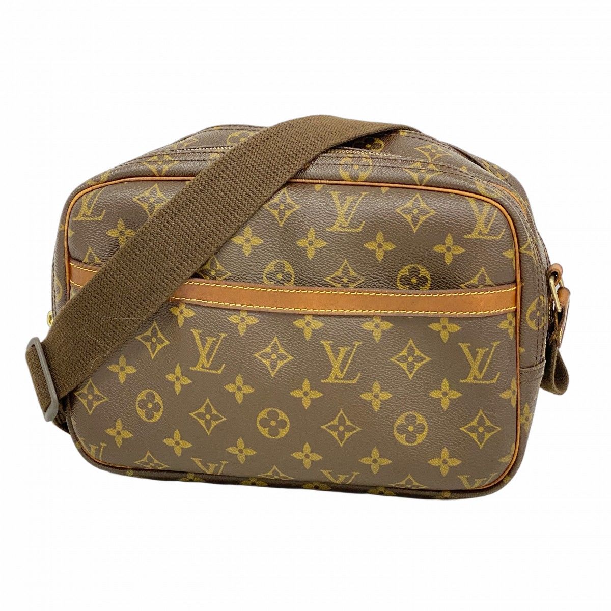 Louis Vuitton Shoulder Bag Monogram Reporter PM Brown