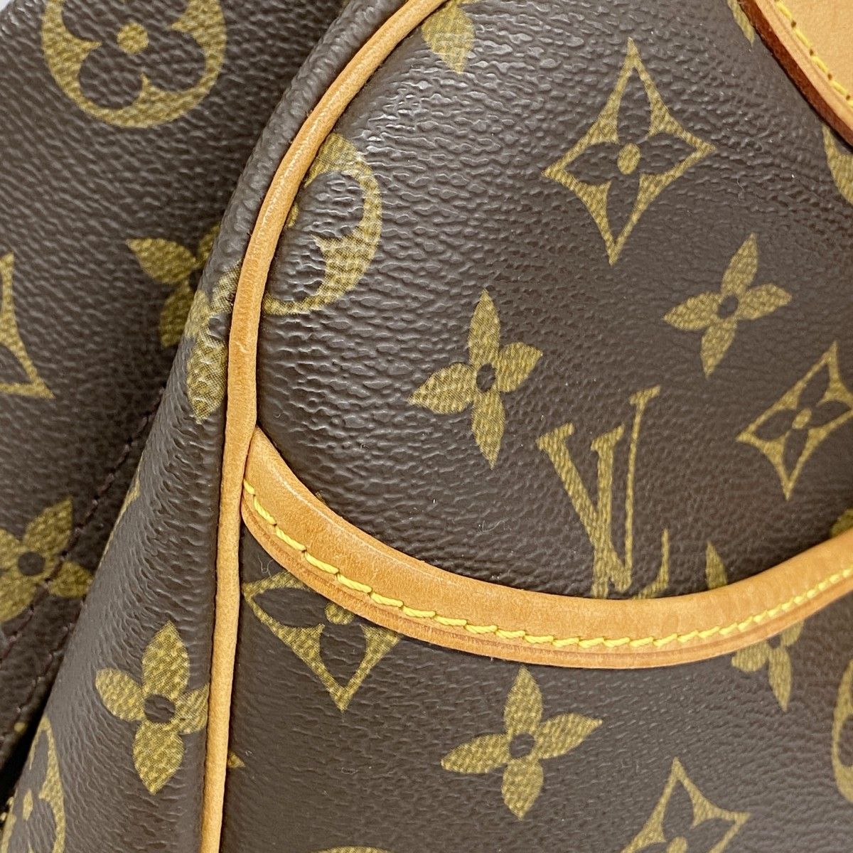 Louis Vuitton Handbag Monogram Deauville Brown — view 7