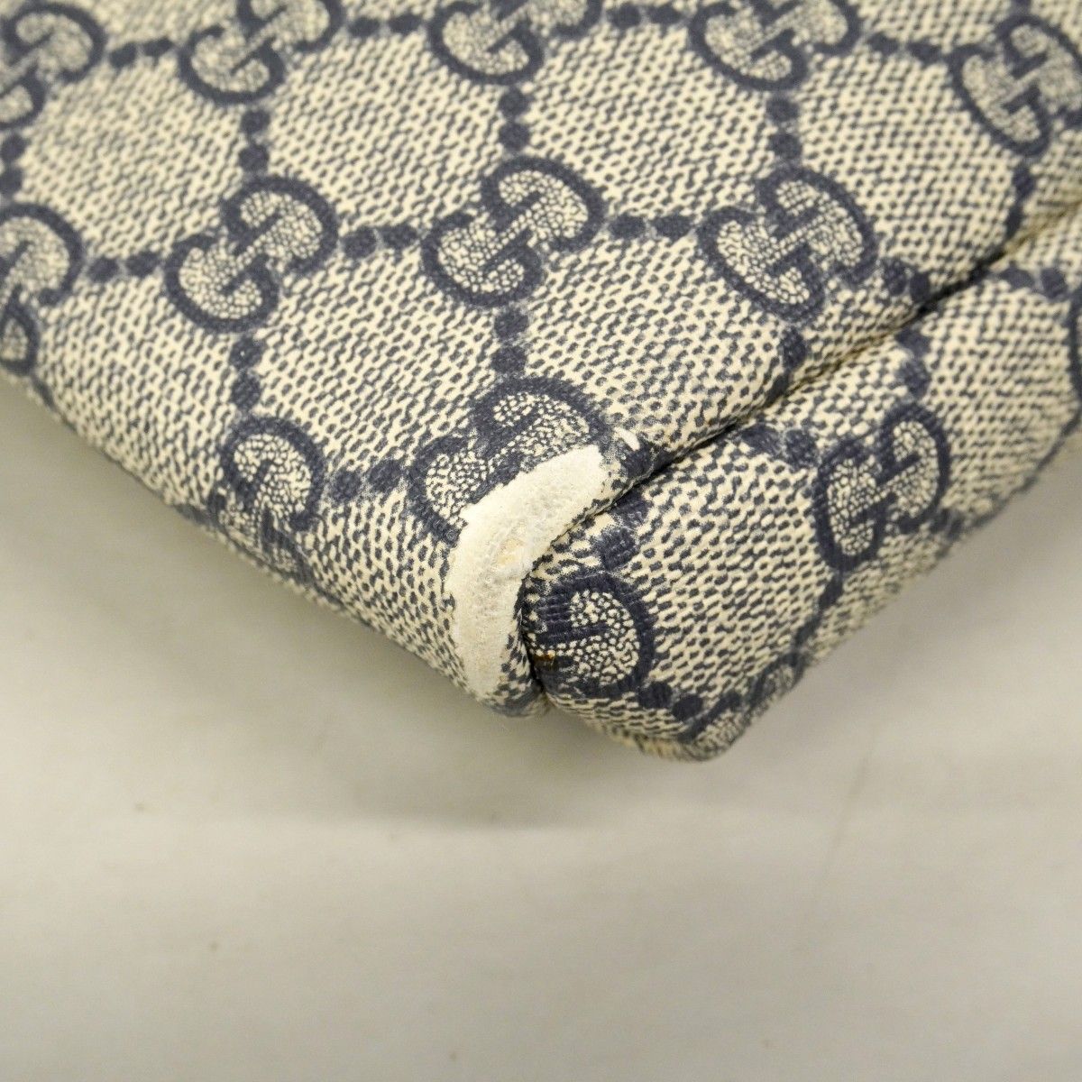 Gucci Shoulder Bag GG Supreme Navy Silver — view 6