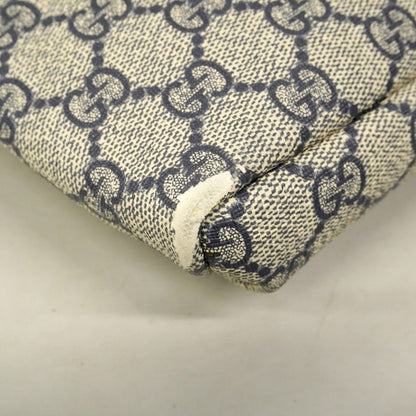 Gucci Shoulder Bag GG Supreme Navy Silver — view 6