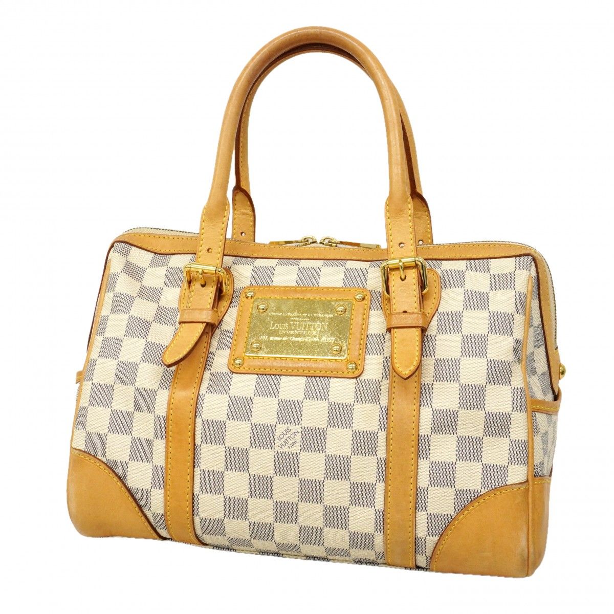 Louis Vuitton Handbag Damier Azur Bar Cles White