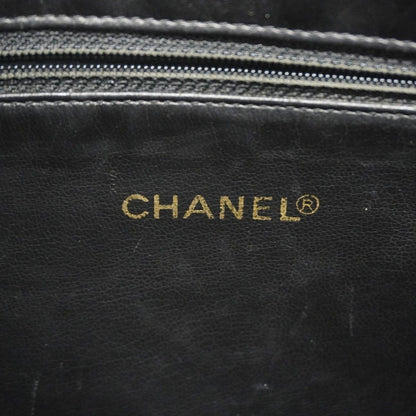 Chanel Shoulder Bag Caviar Leather Black Gold — view 5